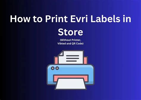 evri not printing labels